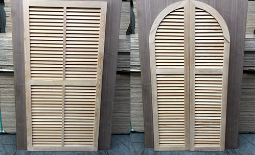 louvered cypress shutters
